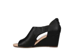 Journee Collection Womens Aretha Wedge Sandal - Black 10 Journee Collection Womens Aretha Wedge Sandal - Black -Fami Shoes Sales US 01 102152 03