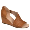 Journee Collection Womens Aretha Wedge Sandal - Cognac