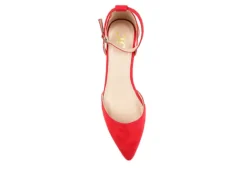 Journee Collection Womens Arkie Pump - Red -Fami Shoes Sales US 01 102160 05