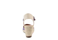 Journee Collection Womens Ashlyn Wedge Sandal - Purple -Fami Shoes Sales US 01 102163 04