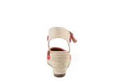 Journee Collection Womens Ashlyn Wedge Sandal - Red -Fami Shoes Sales US 01 102164 04
