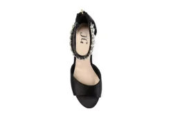 Journee Collection Womens Connor Wedge Sandal - Black 12 Journee Collection Womens Connor Wedge Sandal - Black -Fami Shoes Sales US 01 102215 05