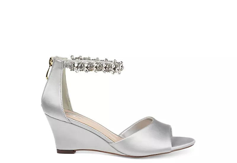 Journee Collection Womens Connor Wedge Sandal - Grey 2 Journee Collection Womens Connor Wedge Sandal - Grey - Image 2