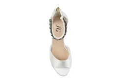 Journee Collection Womens Connor Wedge Sandal - White 12 Journee Collection Womens Connor Wedge Sandal - White -Fami Shoes Sales US 01 102219 05