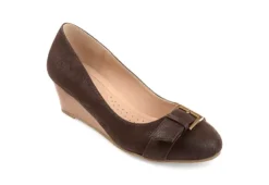 Journee Collection Womens Graysn Wedge Pump - Brown