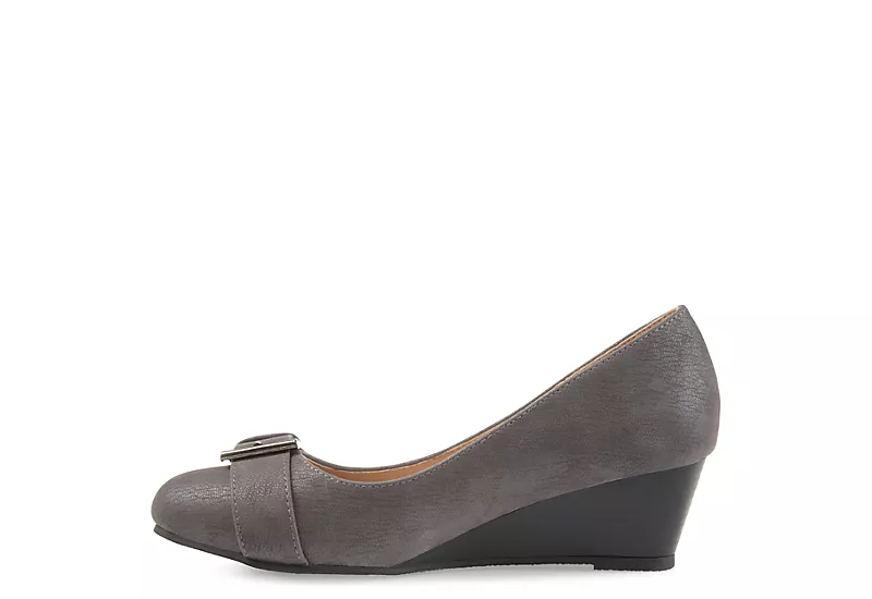 Journee Collection Womens Graysn Pump - Grey 4 Journee Collection Womens Graysn Pump - Grey - Image 4