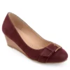 Journee Collection Womens Graysn Pump - Wine