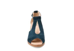 Journee Collection Womens Kedzie Wedge Sandal - Blue 9 Journee Collection Womens Kedzie Wedge Sandal - Blue -Fami Shoes Sales US 01 102266 02
