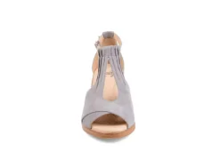 Journee Collection Womens Kedzie Wedge Sandal - Grey -Fami Shoes Sales US 01 102267 02