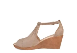 Journee Collection Womens Kedzie Wedge Sandal - Taupe 10 Journee Collection Womens Kedzie Wedge Sandal - Taupe -Fami Shoes Sales US 01 102269 03