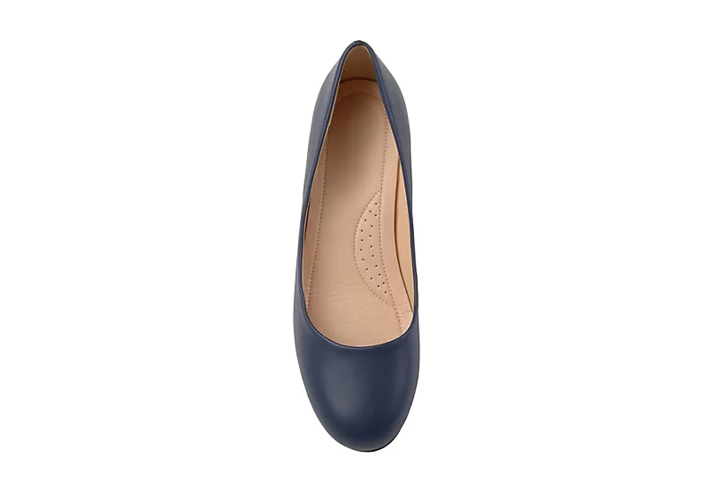 Journee Collection Womens Saar Pump - Navy 6 Journee Collection Womens Saar Pump - Navy - Image 6