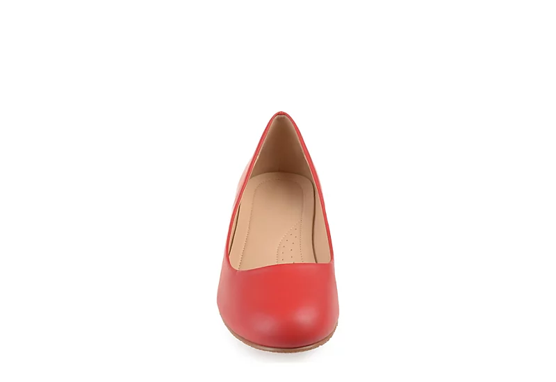 Journee Collection Womens Saar Pump - Red 3 Journee Collection Womens Saar Pump - Red - Image 3