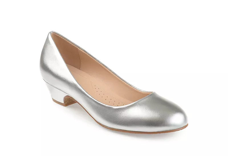 Journee Collection Womens Saar Pump - Silver 1 Journee Collection Womens Saar Pump - Silver