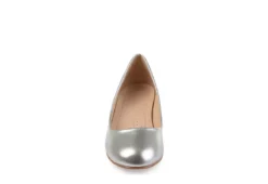 Journee Collection Womens Saar Pump - Silver 9 Journee Collection Womens Saar Pump - Silver -Fami Shoes Sales US 01 103359 02