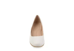 Journee Collection Womens Saar Pump - White 9 Journee Collection Womens Saar Pump - White -Fami Shoes Sales US 01 103360 02