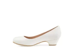Journee Collection Womens Saar Pump - White 10 Journee Collection Womens Saar Pump - White -Fami Shoes Sales US 01 103360 03