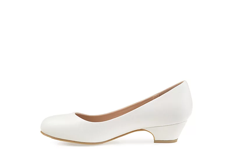 Journee Collection Womens Saar Pump - White 4 Journee Collection Womens Saar Pump - White - Image 4