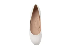 Journee Collection Womens Saar Pump - White 12 Journee Collection Womens Saar Pump - White -Fami Shoes Sales US 01 103360 05