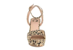 Journee Collection Womens Nairri Platform Sandal - Leopard -Fami Shoes Sales US 01 103510 02