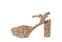 Journee Collection Womens Roslynn Platform Pump - Leopard -Fami Shoes Sales US 01 103526 03