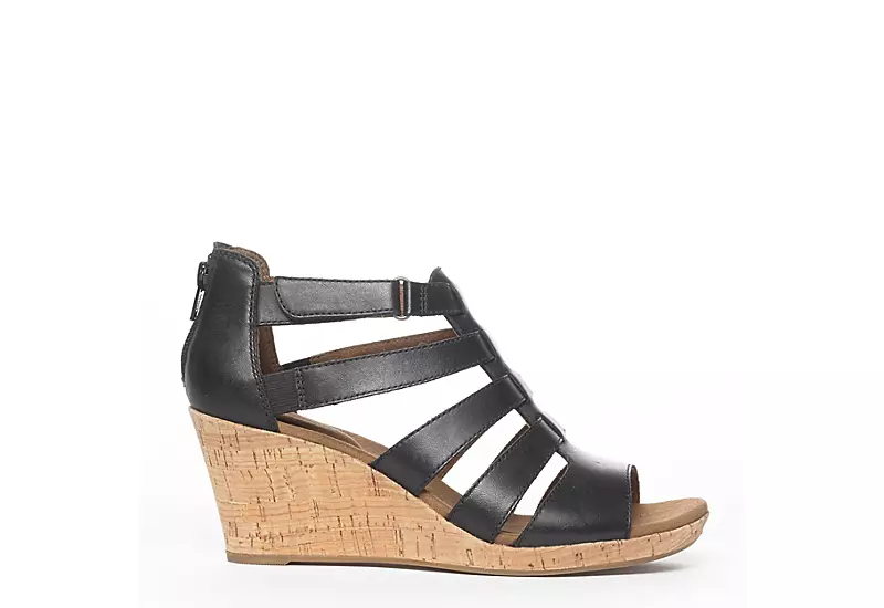 Rockport Womens Briah Gladiator Sandal - Black 2 Rockport Womens Briah Gladiator Sandal - Black - Image 2