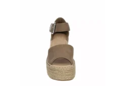 Michael By Michael Shannon Womens Giulia Wedge Sandal - Taupe -Fami Shoes Sales US 01 105204 02