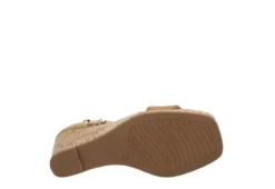 Xappeal Womens Amora Wedge Sandal - Tan -Fami Shoes Sales US 01 105214 06