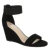 Xappeal Womens Camryn Wedge Sandal - Black