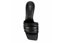 Unisa Womens Coltin Slide Sandal - Black -Fami Shoes Sales US 01 105720 05