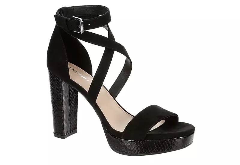 Limelight Womens Lainey Platform Sandal - Black 1 Limelight Womens Lainey Platform Sandal - Black