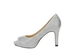 Adrienne Vittadini Womens Gervin Pump - Silver -Fami Shoes Sales US 01 106399 03