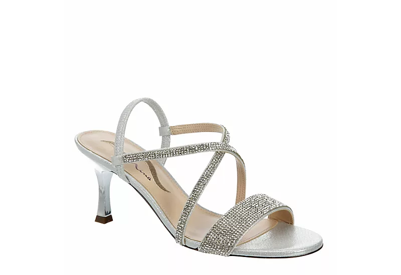 N By Nina Womens Lourdes Sandal - Silver 1 N By Nina Womens Lourdes Sandal - Silver