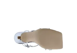 Marc Fisher Womens Dareta Sandal - Silver -Fami Shoes Sales US 01 106584 04