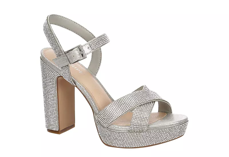 Maripe Womens Leilani Platform Sandal - Silver 1 Maripe Womens Leilani Platform Sandal - Silver