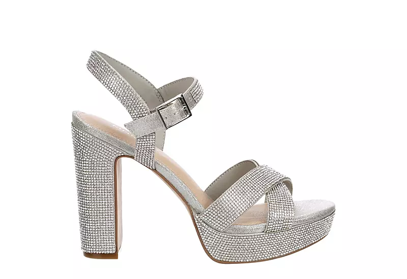 Maripe Womens Leilani Platform Sandal - Silver 2 Maripe Womens Leilani Platform Sandal - Silver - Image 2