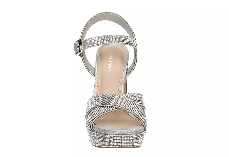 Maripe Womens Leilani Platform Sandal - Silver 4 Maripe Womens Leilani Platform Sandal - Silver - Image 4