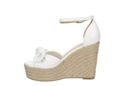 Michael By Michael Shannon Womens Baye Wedge Sandal - White -Fami Shoes Sales US 01 107019 03