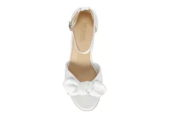 Michael By Michael Shannon Womens Baye Wedge Sandal - White -Fami Shoes Sales US 01 107019 05