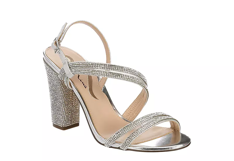 N By Nina Womens Sabetha Sandal - Silver 1 N By Nina Womens Sabetha Sandal - Silver