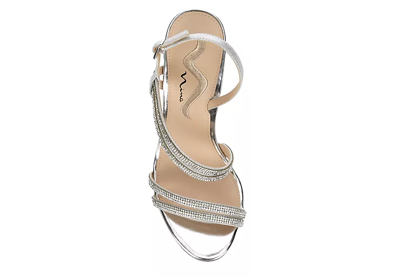 N By Nina Womens Sabetha Sandal - Silver 6 N By Nina Womens Sabetha Sandal - Silver - Image 6