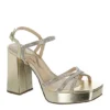 N By Nina Womens Sevyn Platform Sandal - Gold