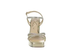 N By Nina Womens Sevyn Platform Sandal - Gold 9 N By Nina Womens Sevyn Platform Sandal - Gold -Fami Shoes Sales US 01 107409 02
