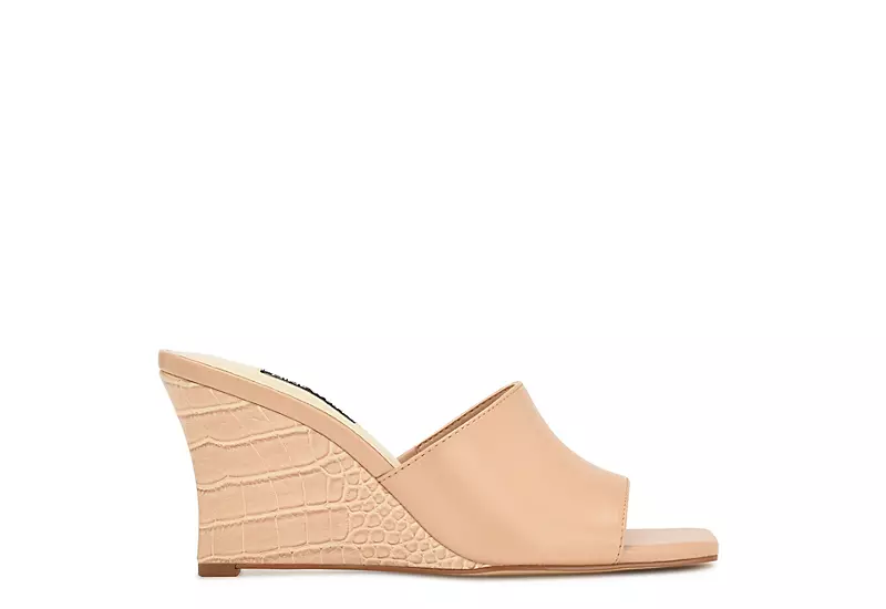 Nine West Womens Rovah Wedge Sandal - Natural 2 Nine West Womens Rovah Wedge Sandal - Natural - Image 2