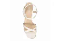 Michael By Michael Shannon Womens Lulu Wedge Sandal - White -Fami Shoes Sales US 01 202740 05
