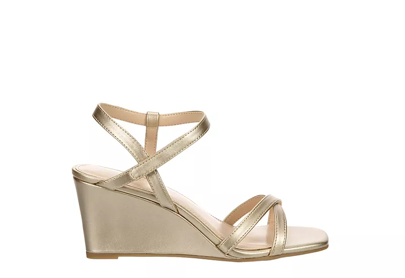 Maripe Womens Lexie Wedge Sandal - Gold 2 Maripe Womens Lexie Wedge Sandal - Gold - Image 2