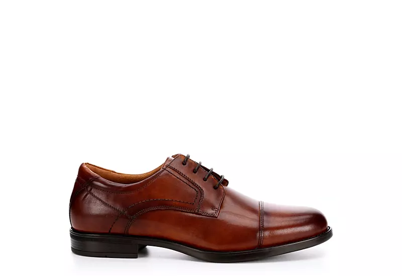 Florsheim Mens Midtown Cap Toe Oxford - Cognac 2 Florsheim Mens Midtown Cap Toe Oxford - Cognac - Image 2