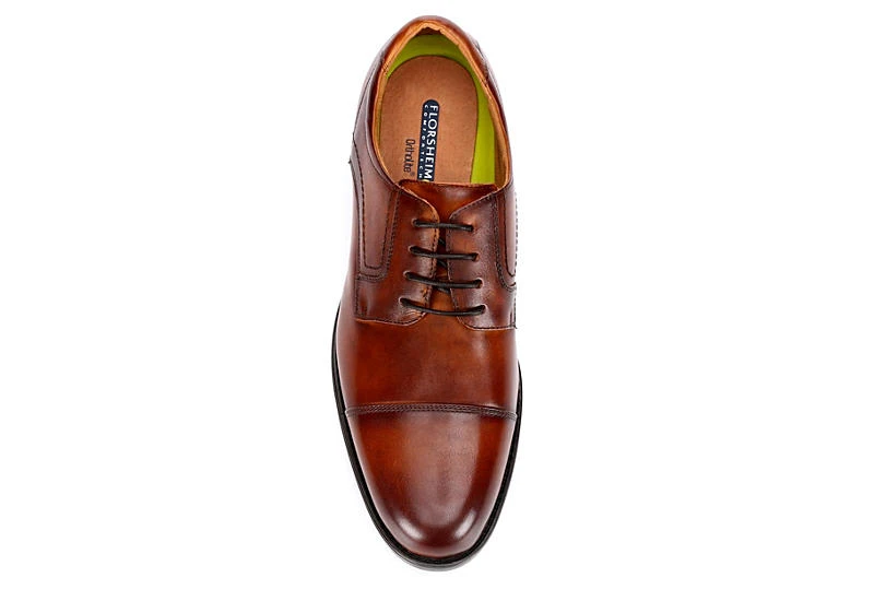 Florsheim Mens Midtown Cap Toe Oxford - Cognac 6 Florsheim Mens Midtown Cap Toe Oxford - Cognac - Image 6