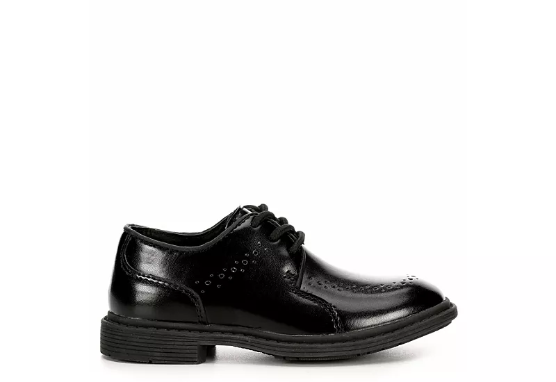 Borelli Boys Infant Lil Roman Oxford - Black 2 Borelli Boys Infant Lil Roman Oxford - Black - Image 2