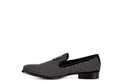 Stacy Adams Mens Swagger Studded Slip On Oxford - Black -Fami Shoes Sales US 01 420069 03