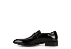 Stacy Adams Mens Abram Moc Toe Bit Slip On Oxford - Black -Fami Shoes Sales US 01 420070 03